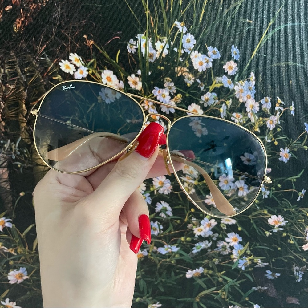 GUC Blue gradient Ray-Ban aviators 🩵